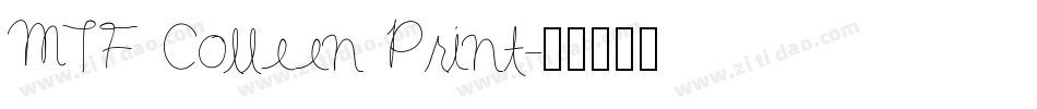 MTF Colleen Print字体转换